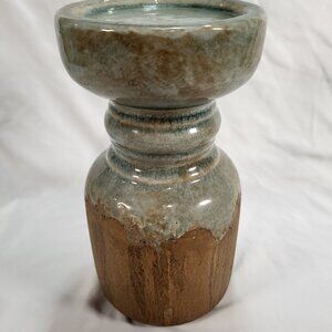 Blue and Brown Ombre Candle Holder